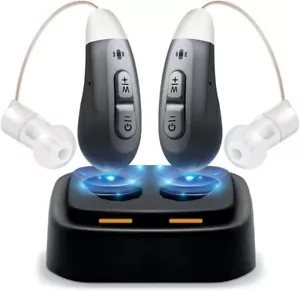 JINGHAO D590 Hearing Amplifiers Aids Rechargeable Hearing Aids for Seniors Adult - Picture 1 of 13