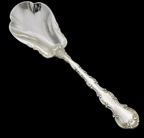 STRASBOURG Sugar Shell Sterling Silver by GORHAM SILVER 6" with Applied Lacing Cover