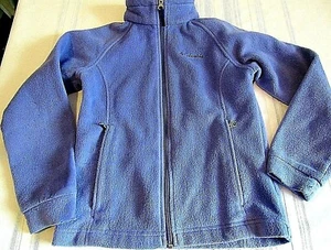 COLUMBIA SPORTSWEAR GIRL'S PURPLE FLEECE JACKET SIZE SMALL 7-8 - Picture 1 of 3