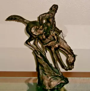 Frederic Remington THE MOUNTAIN MAN Statue 1373/9500 New England Sammler - Bild 1 von 8