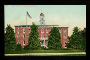 Oregon OR postcard Salem, Sacred Heart Academy school Vintage - Picture 1 of 2