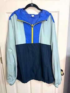 Nuevo con etiquetas Chaqueta Pullover Pullover Chaqueta de Lluvia Antigua Azul Marino Talla XXL Alta Go-H2O Con Capucha Anorak 1/2 Cremallera - Imagen 1 de 13