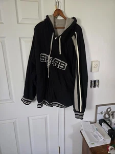 Mitchell and ness San Antonio spurs zip up hoodie Men's 4XL, Black,Vintage, Y2K - Picture 1 of 8