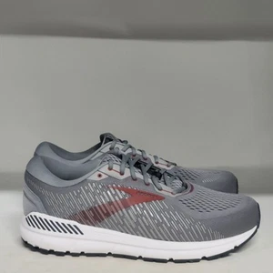 Brooks Addiction GTS 15 Grey/Ebony/Chili Oil Mens Size 14 (4E) - Picture 1 of 8