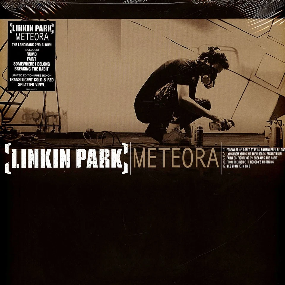 Linkin Park - Meteora Translucent Gold And Red Splatter  (2003 - US - Reissue) - Bild 1 von 3