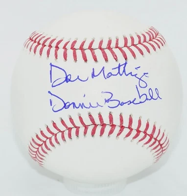 DON MATTINGLY "DONNIE BASEBALL" Yankees Signed MLB BASEBALL + BECKETT COA #W4698 - Image 1 of 2