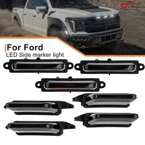 7X LED Front Grille Light + F＆R side marker light For Ford F150 Raptor 2021-2025 - Picture 1 of 9