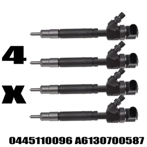 Paquete de 4 inyectores de combustible 0445110035 0445110096 A6130700587 para Mercedes Sprinter E320 - Imagen 1 de 8