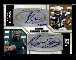 2011 SAGE Five Star #A105 Jordan Todman / Dion Lewis Dual Autographs #/200 - Picture 1 of 2