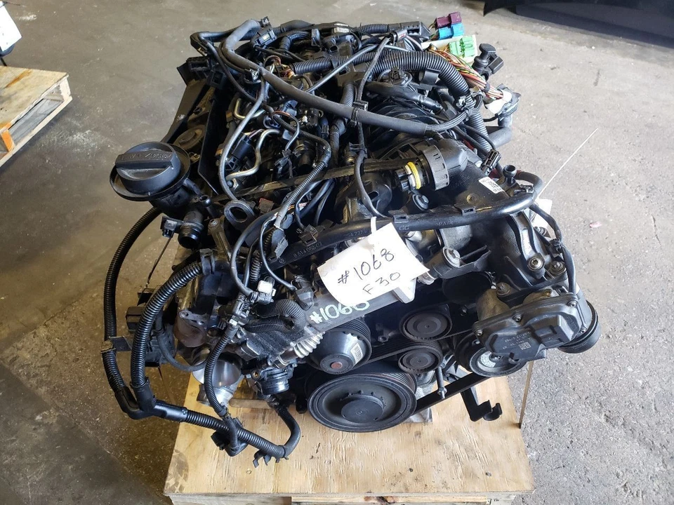 N47N Engine - 2014 BMW 328D F30 Diesel xDrive Auto 2.0L Turbo 14-18 OEM 140000km - Image 1 of 4