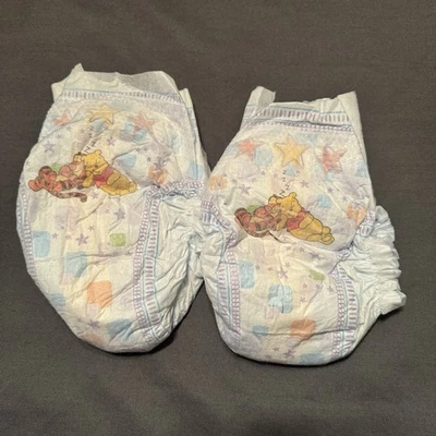 Huggies 2 Disney Disposable Diapers Collectable Winnie The Pooh & Tigger Size 4 - Image 1 of 4