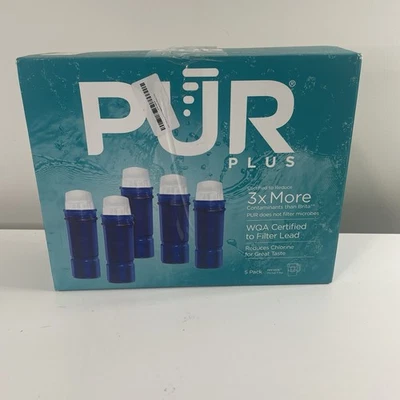 Set of 5 PUR Plus Pitcher Replacement Filters WQA Lead Reduction PPF951K NIB - Image 1 of 4