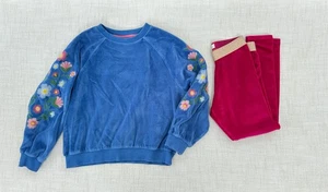 eh MINI BODEN Girl's Velour Sweatshirt & Legging Set Size 9 10 - Picture 1 of 5