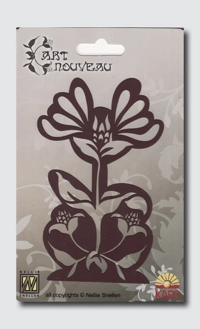 Embossingschablone Prägeschablone Schneideschablone Art Nouveau Blume 2152 - Bild 1 von 1