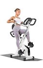 Dskeuzeew Exercise Bike Foldable, 4 In 1 Magnetic Foldable Indoor Cycling...