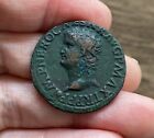 ROMAN. NERO (54-68 AD). COPPER AS. LUGDUNUM MINT, 66 A.D.