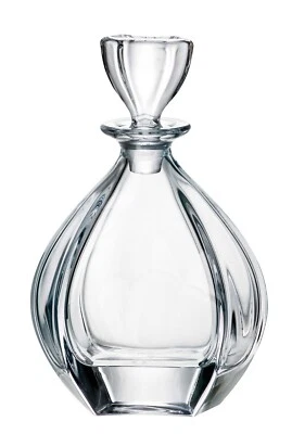 Decanter Vodka  Whiskey Cognac 22 oz / 650 ml Wine Carafe Czech Bohemian Crystal - Image 1 of 3