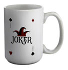 Jokerkarte lustig weiß 15oz große Tasse Tasse