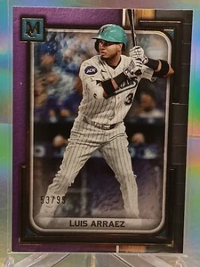2023 Topps Museum Collection Luis Arraez /99 Purple Miami Marlins - Picture 1 of 3