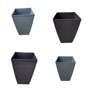 Hoher 45 cm quadratischer Pflanzkübel - Indoor/Outdoor quadratischer Pflanzkübel 28 cm breit - Bild 1 von 55