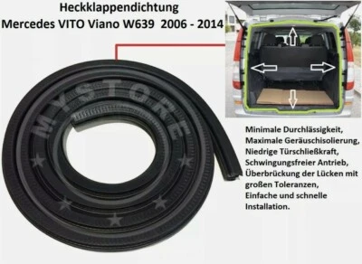 Original LLS Heckklappendichtung für Mercedes VITO ViANO W639 2006 - 2014 - Bild 1 von 3
