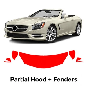 Hood Precut PPF Paint Protection Film For Mercedes Benz SL 2012-2016 - Picture 1 of 8