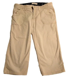 Levi's Khaki Capri Pants Womens 16 Beige Mid Rise Y2K Comfort Waist Cabin Core - Bild 1 von 7