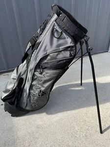 Nike Golf Junior Youth Stand Carry Golf Bag 4-Way Divider Gray and Black - Picture 1 of 15