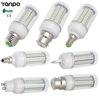LED Corn Bulbs Dimmable B22 E27 E14 GU10 G9 Light Incandescent 25W - 110W RL41 - Image 1 of 4