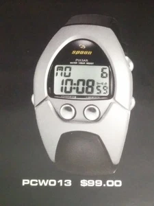 Reloj digital SPOON Pulsar PCW013 ""STINGRAY"" - plateado/negro - *Nuevo* Seiko - Imagen 1 de 6