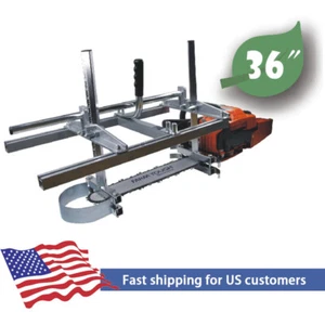 Molino de motosierra portátil de 36 pulgadas tablones de troncos corte de madera 14"- 36" barra guía - Imagen 1 de 7