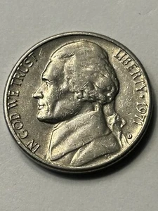 1971 D Jefferson Nickel “D” Doubled Error (#82) - Picture 1 of 2