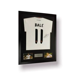 DIY Frame for signed Shirt Free Personalised Plaque 2 Landscape Windows for pics - Picture 1 of 8