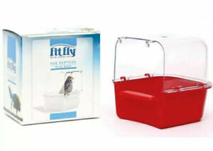 Bird Bath Aviary Cage Parakeet Canary Budgie Finch Small Pet Toy 5"