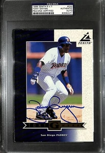 TONY GWYNN SIGNED AUTO'D 1997 ZENITH 5X7 CARD #Z22 PSA/DNA COA SD PADRES HOF - Picture 1 of 2