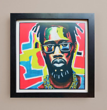 RZA Framed Wooden Art Print Numbered Limited Edition Wutang Clan Hip Hop Artwork