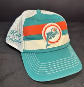 Sombrero ajustable de malla verde azulado retro de los Miami Dolphins NFL '47 - Imagen 1 de 5
