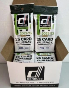 2022-23 Panini Donruss Soccer Fat Pack Box of 12 Factory Sealed Packs 300 Cards! - Picture 1 of 1