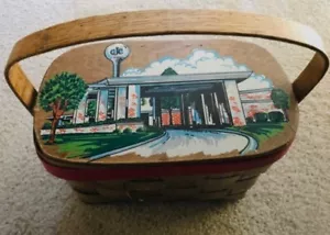 Vintage 1975 CJC GOLF Wooden BOX Handbag MCM - Picture 1 of 8