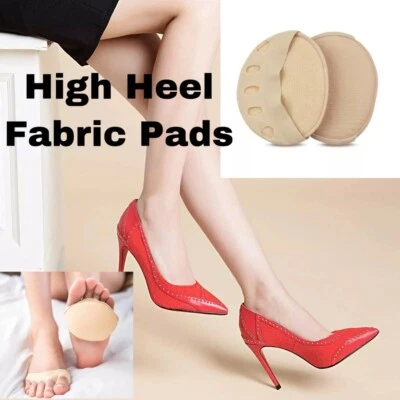 High Heel Cushion Fabric Pads Forefoot Insoles Metatarsal Sore Ball Foot Inserts