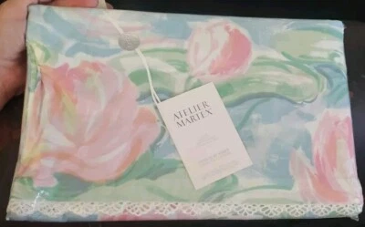 Hoja plana doble vintage Atelier Martex MONET'S WATER LILIES de colección 70x96" 200TC Foto 1 de 3