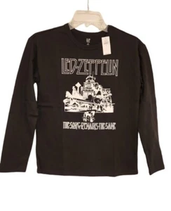 New Led Zeppelin Song Remains the Same Kids XL/12 Soft Black Cotton L/S T-shirt  - Picture 1 of 4