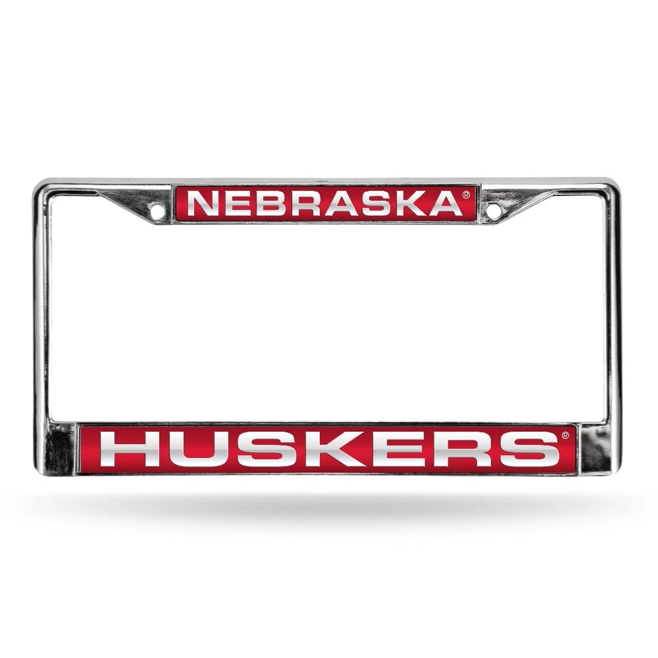 Nebraska Cornhuskers Chrome Metal Laser Cut License Plate Frame - Image 1 of 4