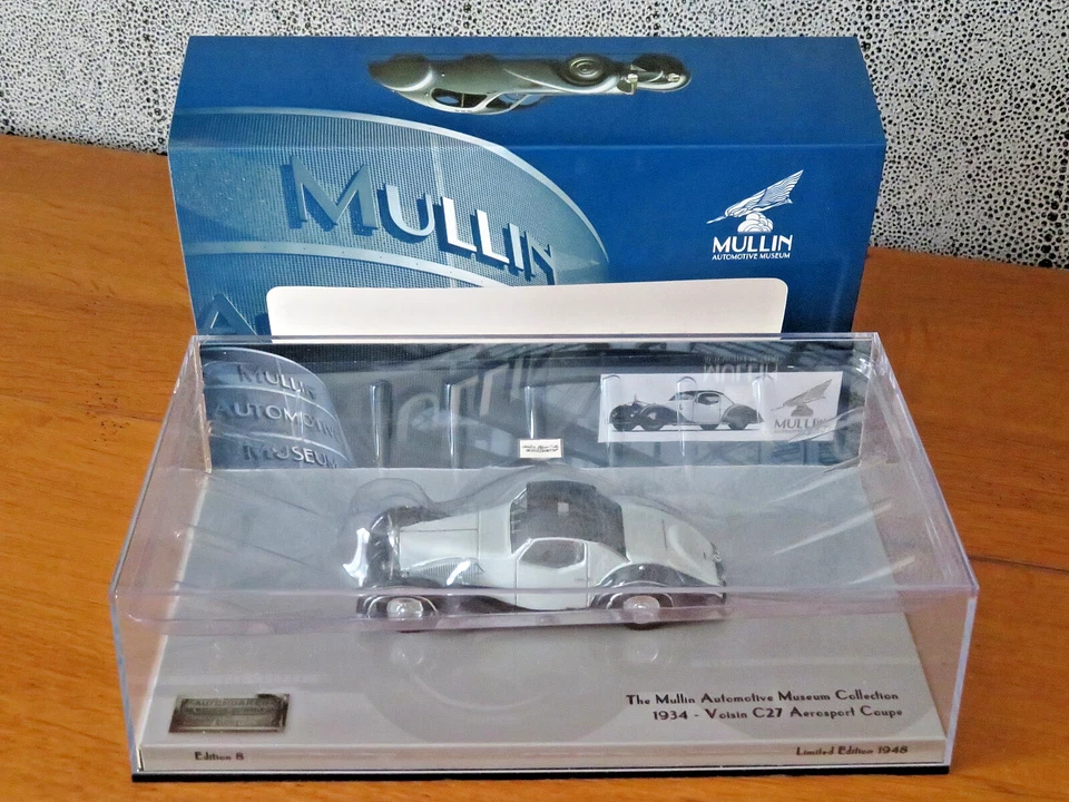 1/43 minichamps VOISIN C27 AEROSPORT COUPE 1934 MULLIN MUSEUM 437 119120 - Photo 1/3
