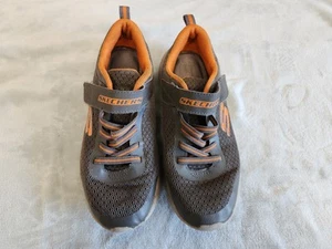 Boys size 4 (eu 37) Sketchers trainers Grey Orange - Picture 1 of 9