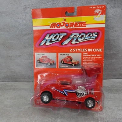 Majorette Hot Rods Ford Coupe 1932 Diecast Red Racing Car #2601 Brand New 1:32 - Image 1 of 4