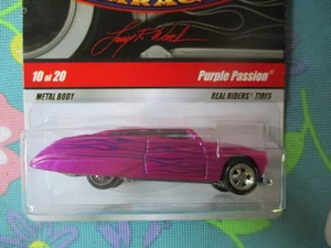 Hot Wheels Larry's Garage Purple Passion Pink 10/20 Real Riders - Picture 1 of 8