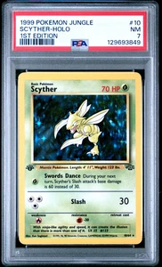 1999 Pokemon Jungle 1st Edition Scyther-Holo 7 PSA #10 - Bild 1 von 2