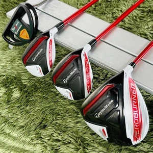 TaylorMade AEROBURNER 11-Piece Set Men's Golf Right 1W.5W.4UT.5-9.P.S.Pt FLEX S - Picture 1 of 8