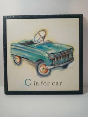 Arte de pared convertible azul C is for Car Catherine Richards guardería habitación infantil Foto 1 de 4